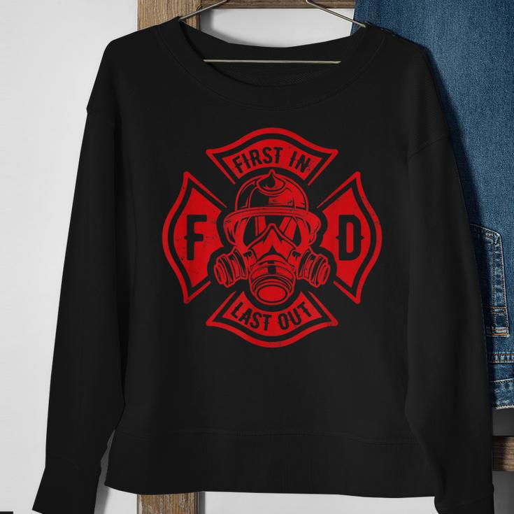 Fire Department Firefighter Fireman Fire Rescue Firefighting Sweatshirt Gifts for Old Women