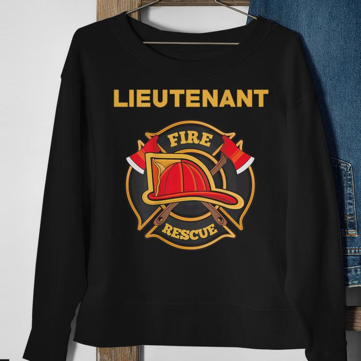 Fire Rescue Lieutenant Department For Firefighters Sweatshirt Gifts for Old Women