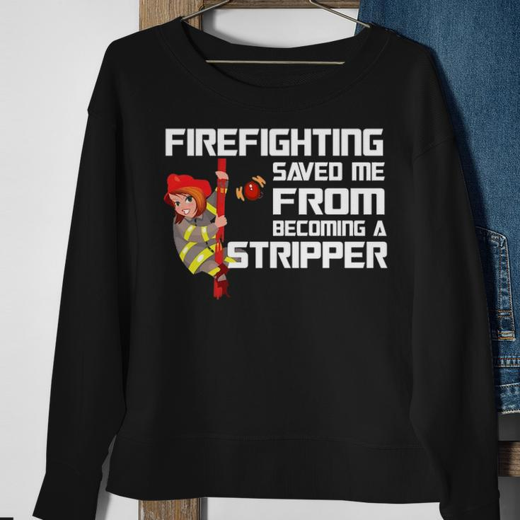 Firefighter Saved Me Sweatshirt Gifts for Old Women