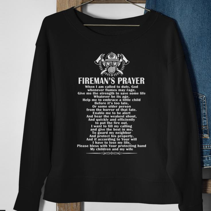 Fireman’S Prayer Firefighter Sweatshirt Gifts for Old Women