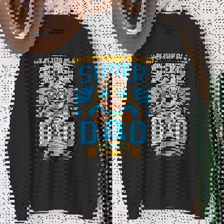 My First Father's Day As A Super Dad Father's Day 2024 Sweatshirt Gifts for Old Women