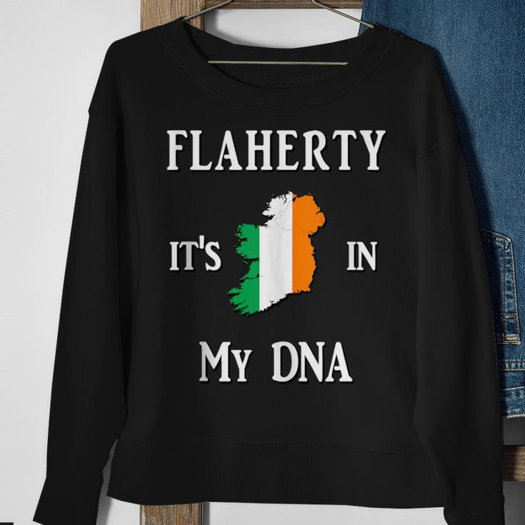 Flaherty It's In My Dna Fun Irish Proud Family Name Sweatshirt Gifts for Old Women