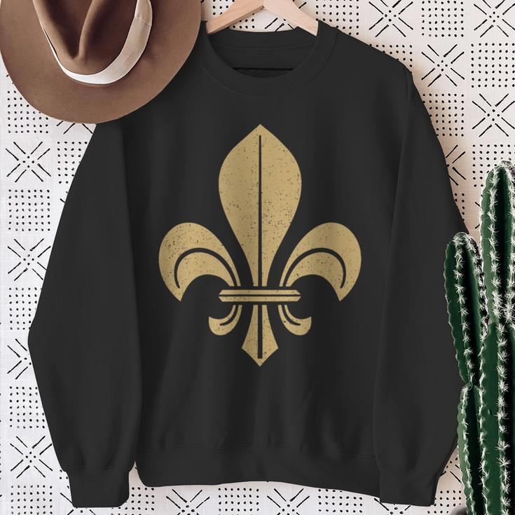 Fleur De Lis Fleur-De-Lys Symbol French Heraldry France Sweatshirt Gifts for Old Women