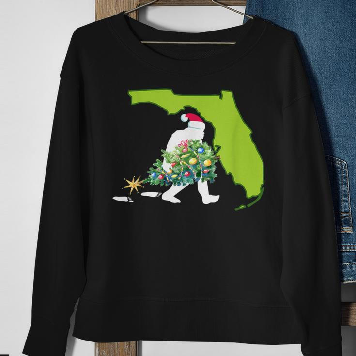 Florida Bigfoot State Christmas TreeSweatshirt Gifts for Old Women