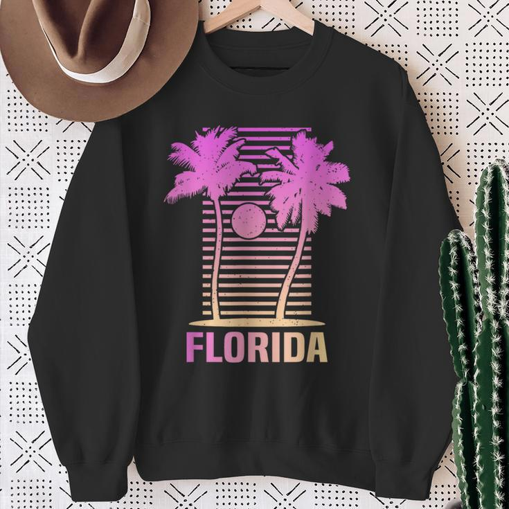 Florida Sunset Colors Aesthetic Classic Sweatshirt Gifts for Old Women