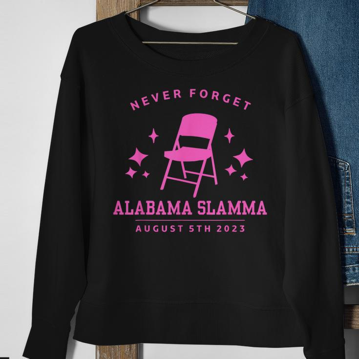 Folding Chair Never Forget Alabama Slamma Montgomery 2023 Sweatshirt Gifts for Old Women