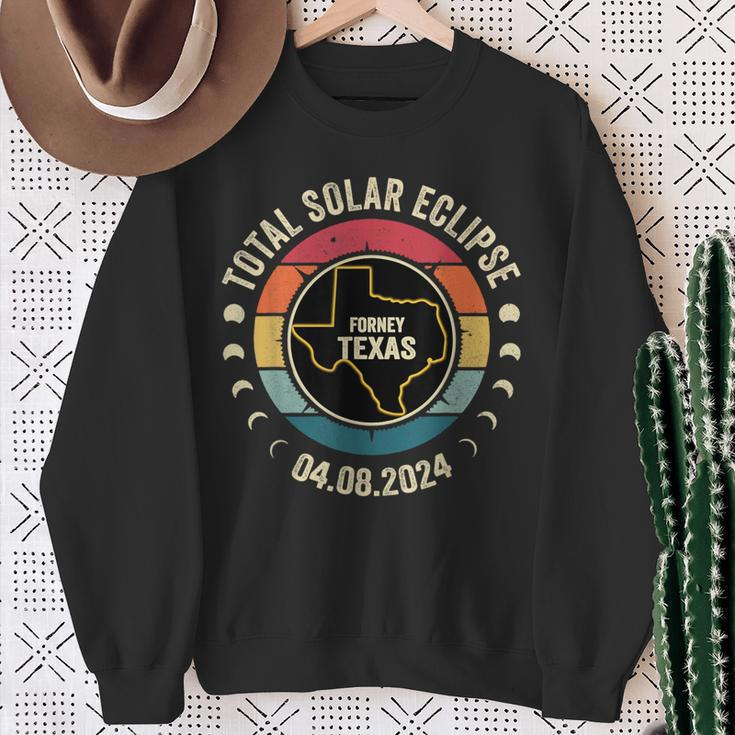 Forney Texas Total Solar Eclipse 2024 Sweatshirt Gifts for Old Women