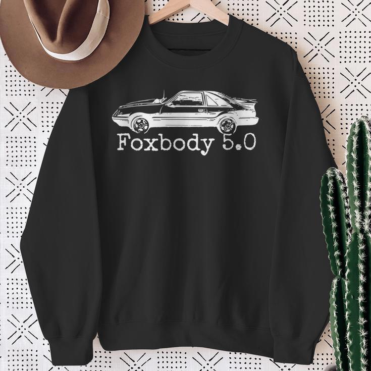 Foxbody Muscle Car 50L Car Enthusiast Sweatshirt Gifts for Old Women