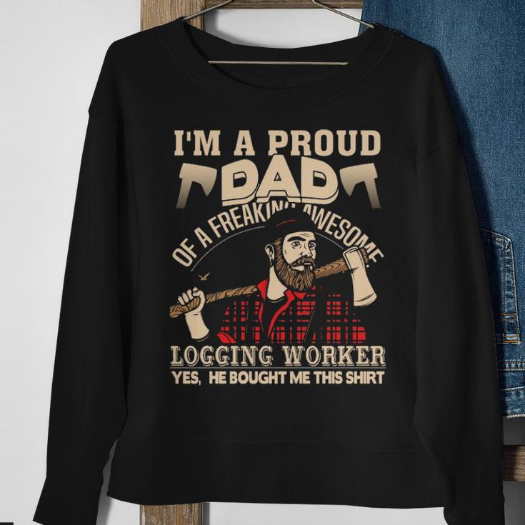 Freaking Awesome Logging Worker Sweatshirt Gifts for Old Women