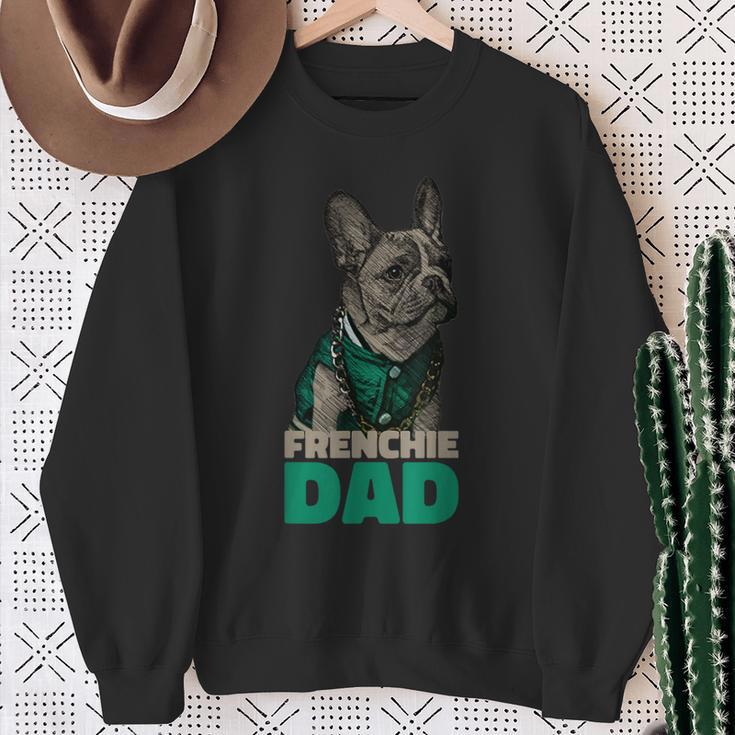 Frenchie Dad French Bulldog Dad Sweatshirt Geschenke für alte Frauen