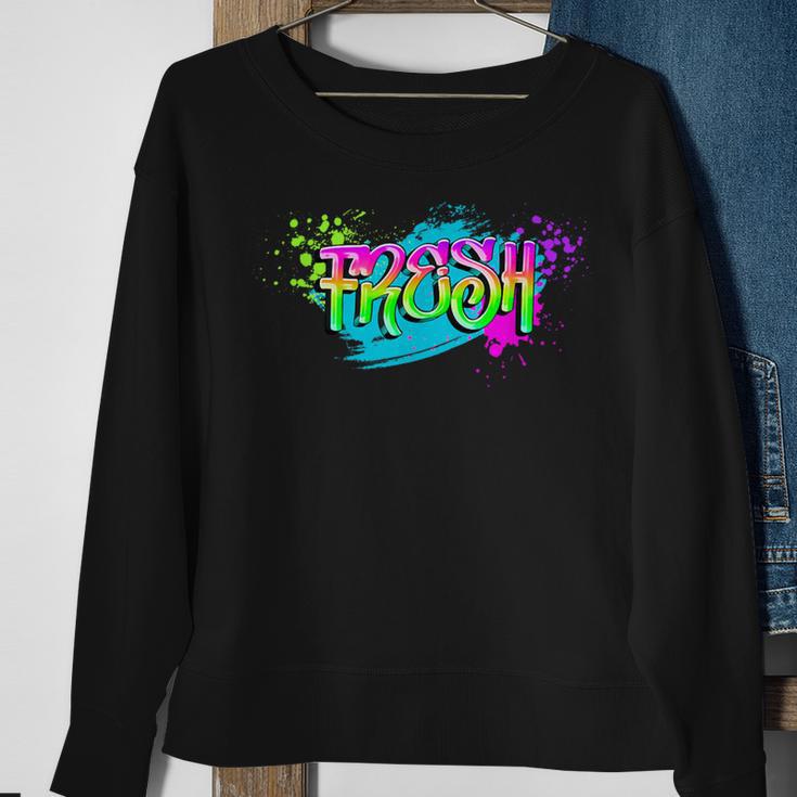 Fresh Old School Graffiti Style Graffiti Graphic Sweatshirt Gifts for Old Women