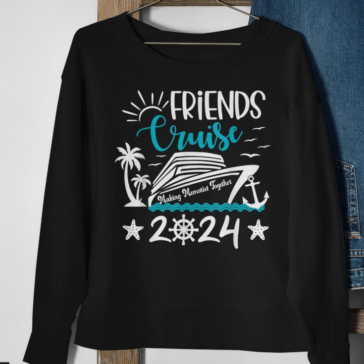 Friends Cruise 2024 Matching Vacation Group Trip Party Girls Sweatshirt Gifts for Old Women