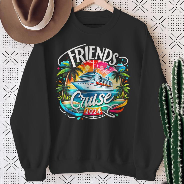 Friends Cruise 2024 Cruise Squad 2024 Friend Group Sweatshirt Gifts for Old Women