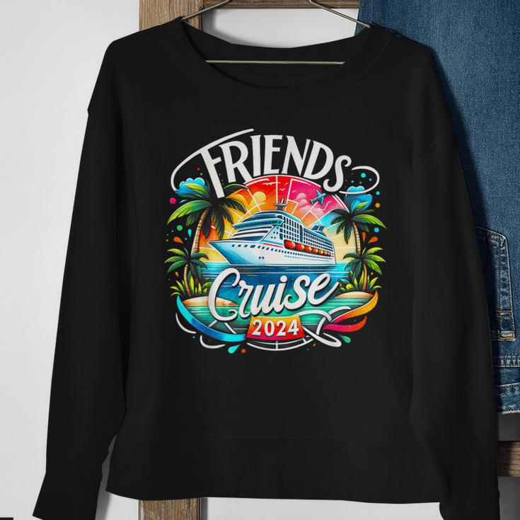Friends Cruising 2024 Vacation Friends Dont Let Cruise Alone Sweatshirt Gifts for Old Women