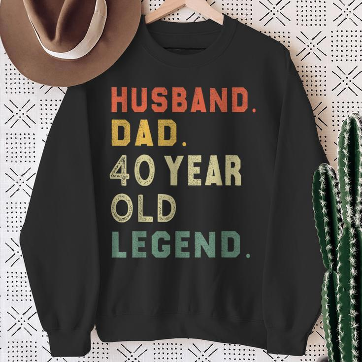 40Th Birthday Outfit For Present Vintage Dad 1980 Sweatshirt Gifts for Old Women