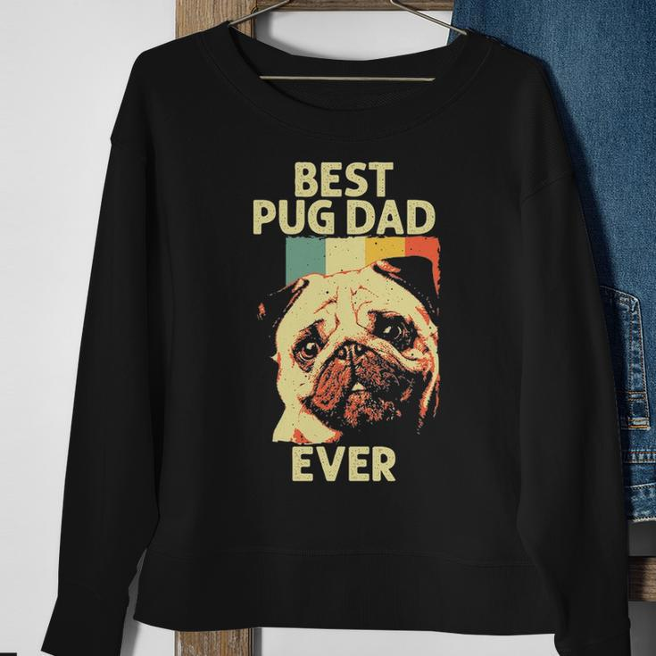 Best Pug Dad Ever Art For Pug Dog Pet Lover Men Daddy Sweatshirt Gifts for Old Women