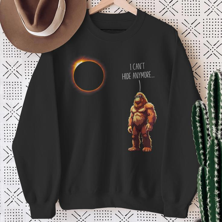 Bigfoot Solar Eclipse Quote April 8Th 2024 Boys Sweatshirt Gifts for Old Women