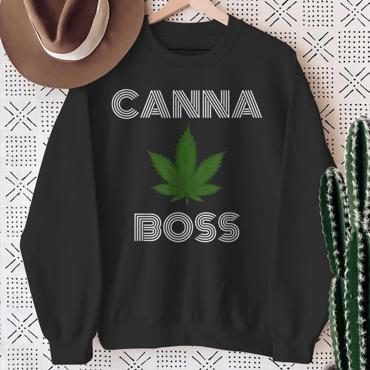 Cannaboss Cannabannoid Hemp Sweatshirt Gifts for Old Women