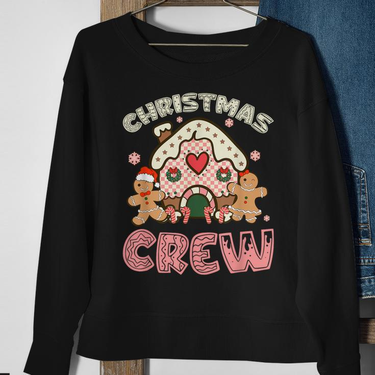 Christmas Crew Gingerbread In Candy House Cute Xmas Sweatshirt Gifts for Old Women