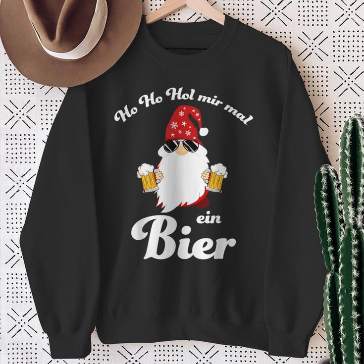Christmas Ho Ho Hol Mir Mal Ein Bier Fun Sweatshirt Geschenke für alte Frauen