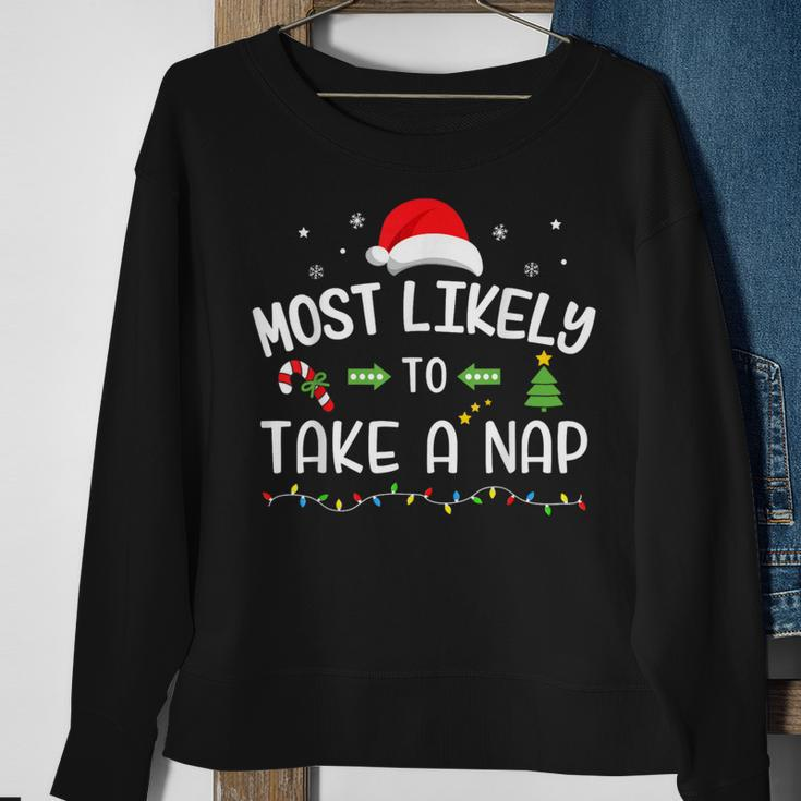 Christmas Most Likely Take A Nap Matching Family Sweatshirt Gifts for Old Women