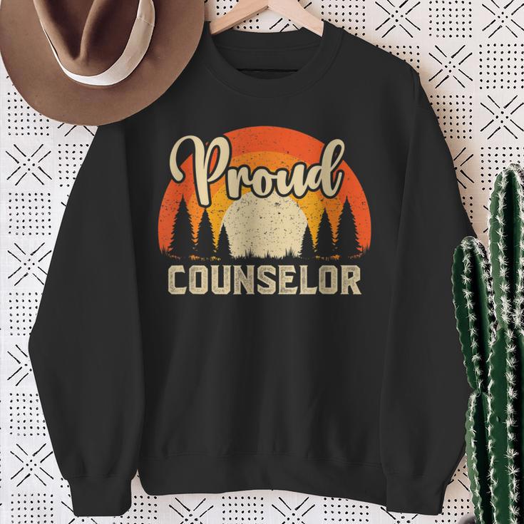 Counselor Superhero Vintage For Dad Sweatshirt Gifts for Old Women