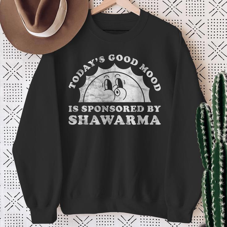 Cute Retro Vintage Shawarma Or Shawarmas Sweatshirt Gifts for Old Women