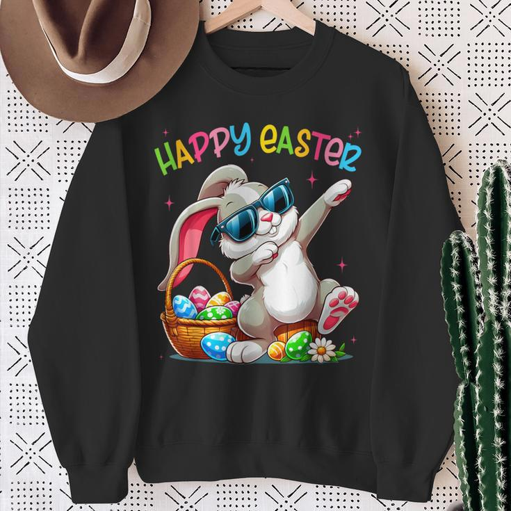Dabbing Bunny Easter Happy Easter For Boys Girls Adult Sweatshirt Gifts for Old Women