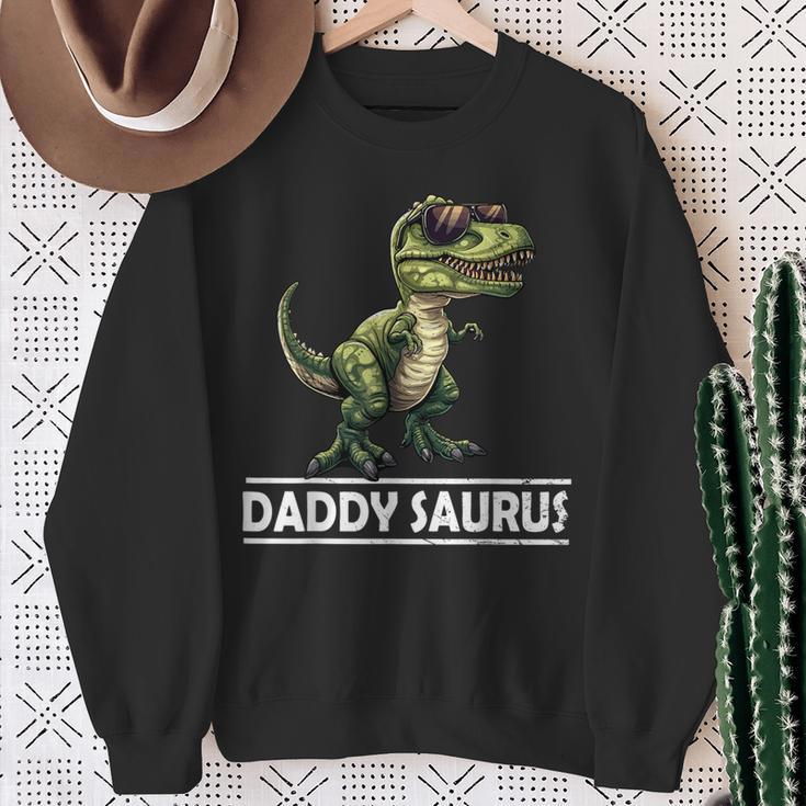 DaddyRex Dinosaur Daddy Saurus Family Matching Sweatshirt Gifts for Old Women