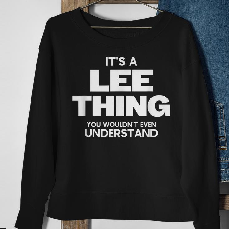 Family Reunion It's A Lee Thing Family Name Sweatshirt Gifts for Old Women