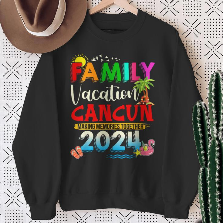 Family Vacation Cancun 2024 Making Memories Together Sweatshirt Gifts for Old Women