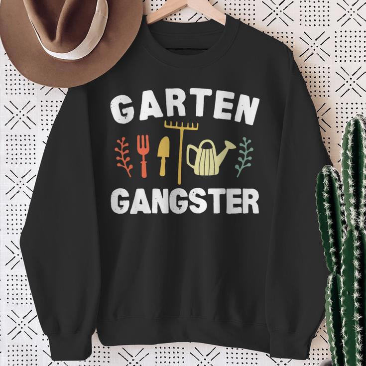 Garden Gangster Gardening Saying Sweatshirt Geschenke für alte Frauen