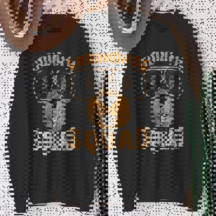 Groundhog Squad Happy Groundhog Day 2024 Sweatshirt Gifts for Old Women