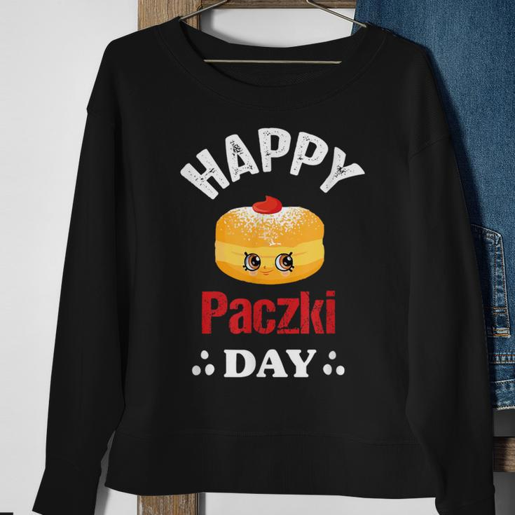Happy Paczki Day Polish Fat Thursday Donut Poland Sweatshirt Gifts for Old Women