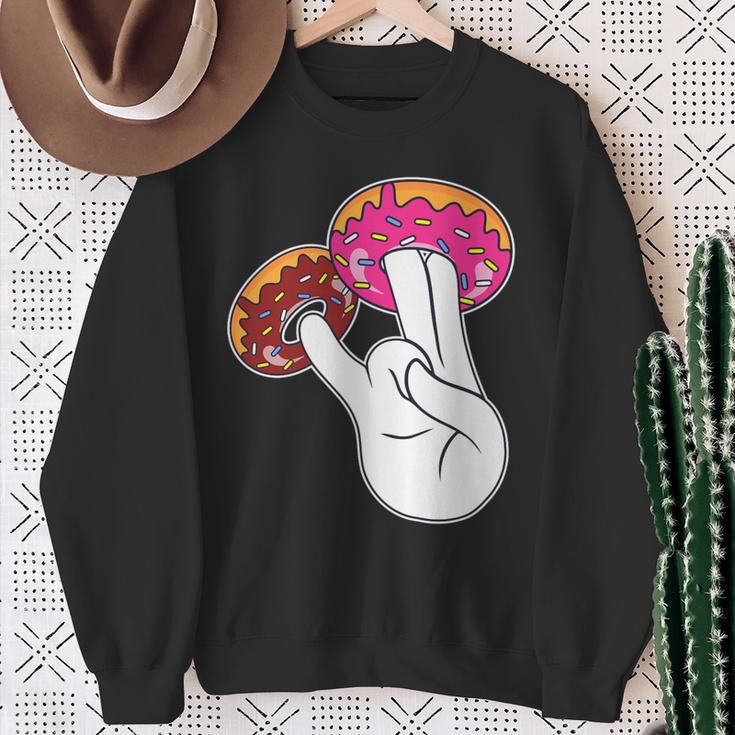 Inappropriate And Embarrassing Dirty Adult Humor Donut Sweatshirt Gifts for Old Women