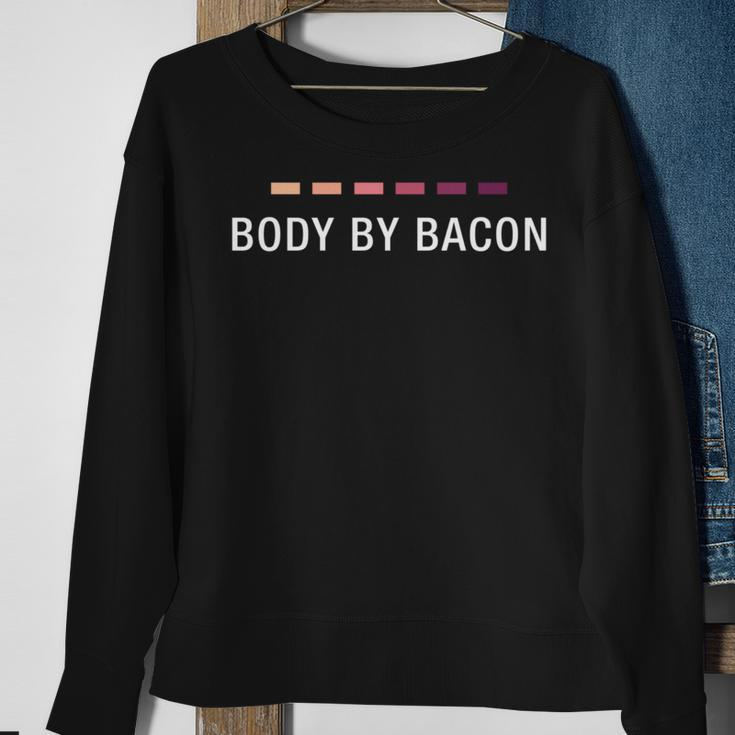 Keto Strip Body By Bacon Ketone Diet Sweatshirt Gifts for Old Women