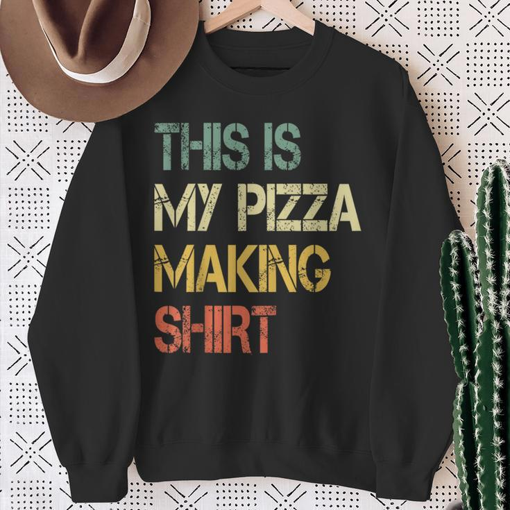 Love Pizza Making Party Chef Pizzaologist Pizza Maker Sweatshirt Gifts for Old Women