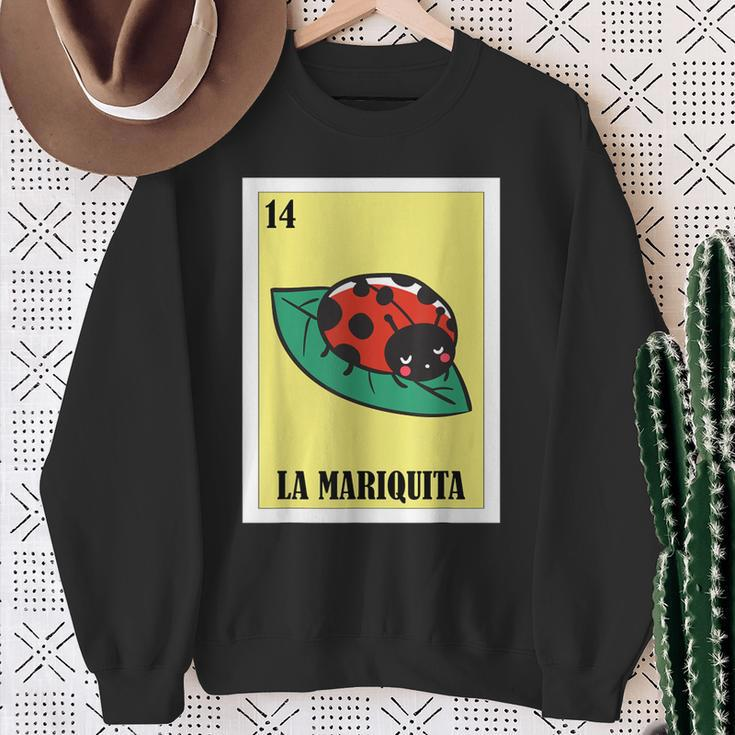 Mexican For Latinos La Mariquita Sweatshirt Gifts for Old Women