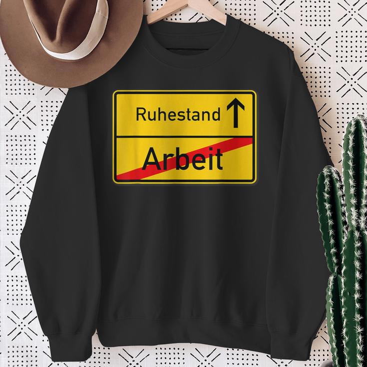 Pensioner Place Sign Retirement After Arbeit Sweatshirt Geschenke für alte Frauen