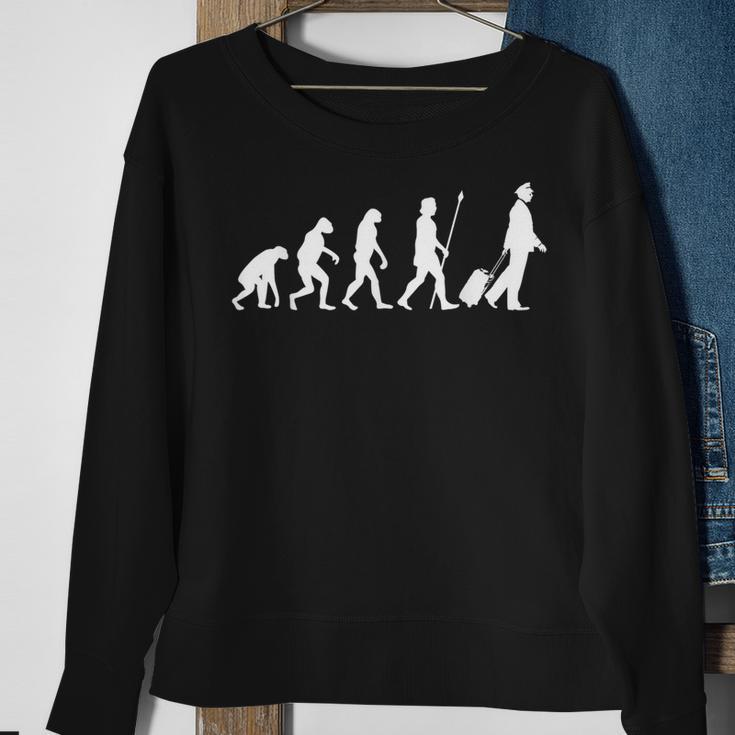 Pilot Evolution Of Flying Aviation Sweatshirt Gifts for Old Women