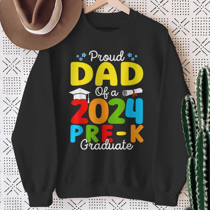 Proud Dad Of A Class Of 2024 Pre-K Graduate Father Sweatshirt Gifts for Old Women