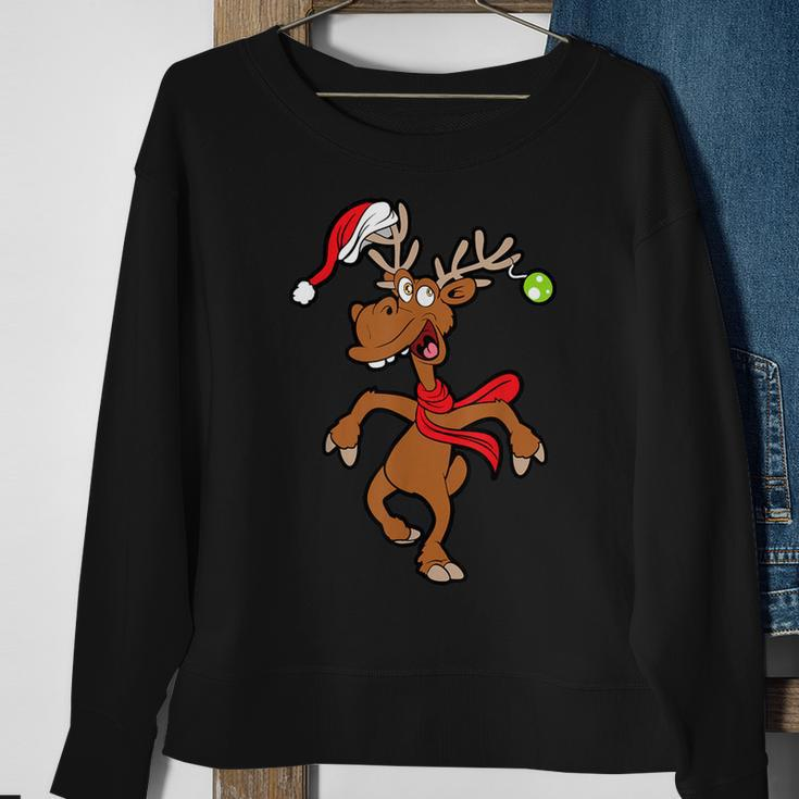 Reindeer Rudolf Christmas Xmas Sweatshirt Geschenke für alte Frauen