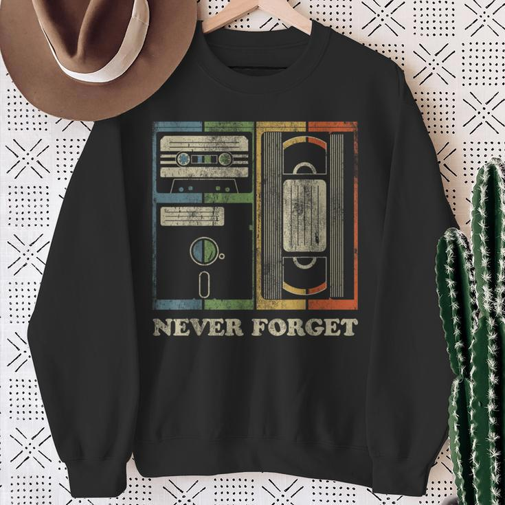 Retro Never Forget 1980S Retro 1990S Retro Sweatshirt Gifts for Old Women