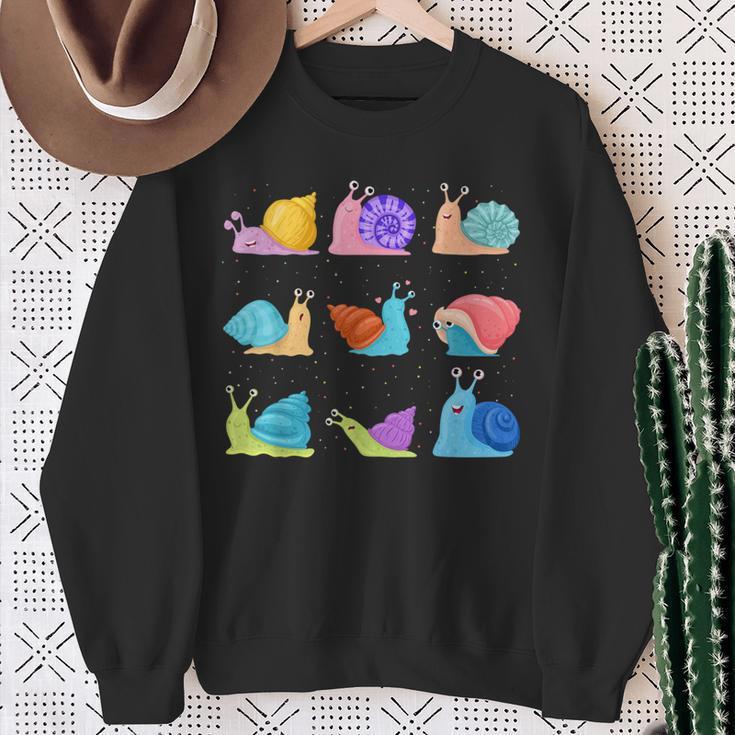 Snail Garden Snail Sweatshirt Geschenke für alte Frauen