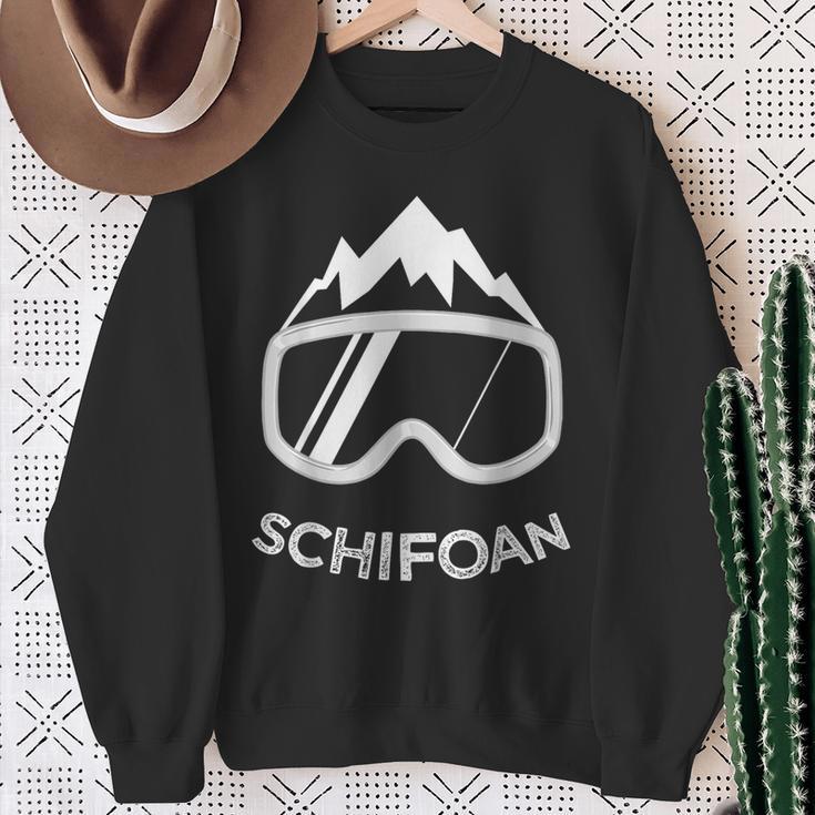 Snowboard Schifoan Snowboarder Skiing Ski Sweatshirt Geschenke für alte Frauen