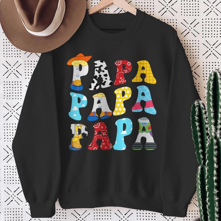 Story Papa Toy Boy Story Dad Fathers Day For Mens Sweatshirt Gifts for Old Women