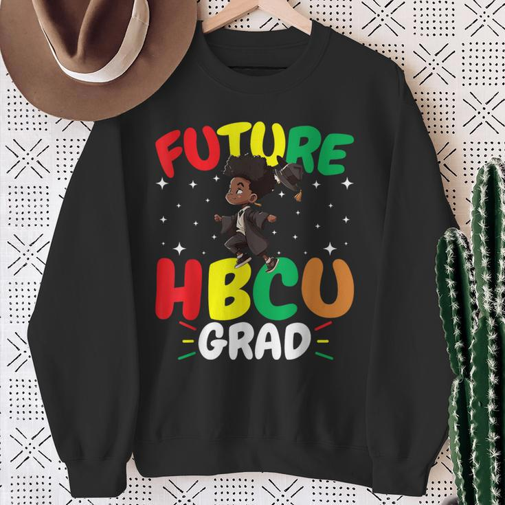 Future Hbcu Grad History Black College Youth Black Boy Sweatshirt Gifts for Old Women