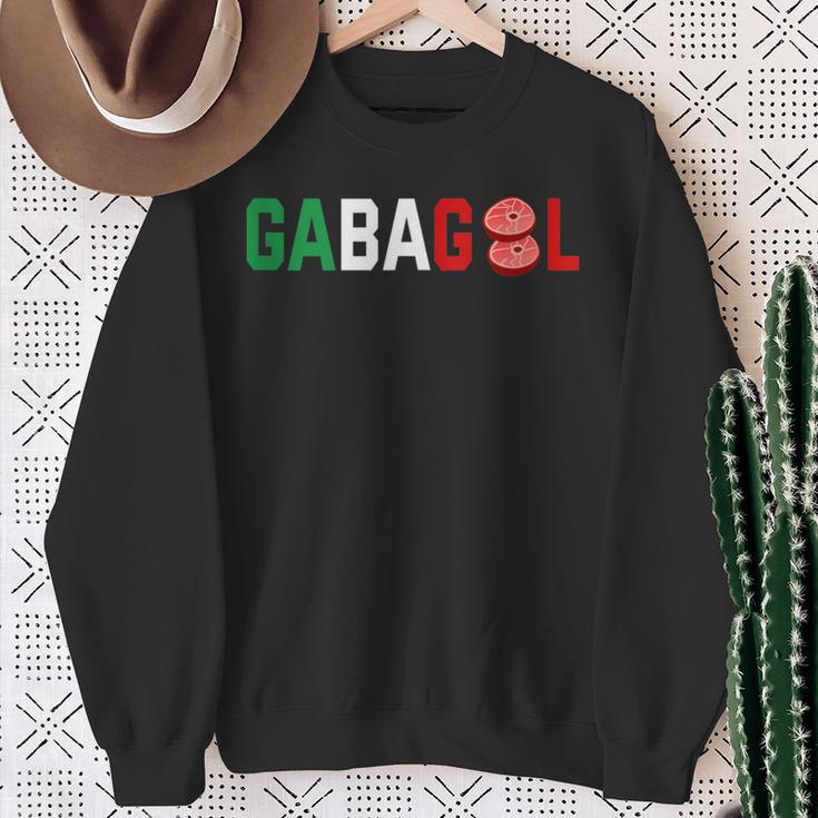 Gabagool Italian Salami Capicola Gabagool Sweatshirt Gifts for Old Women