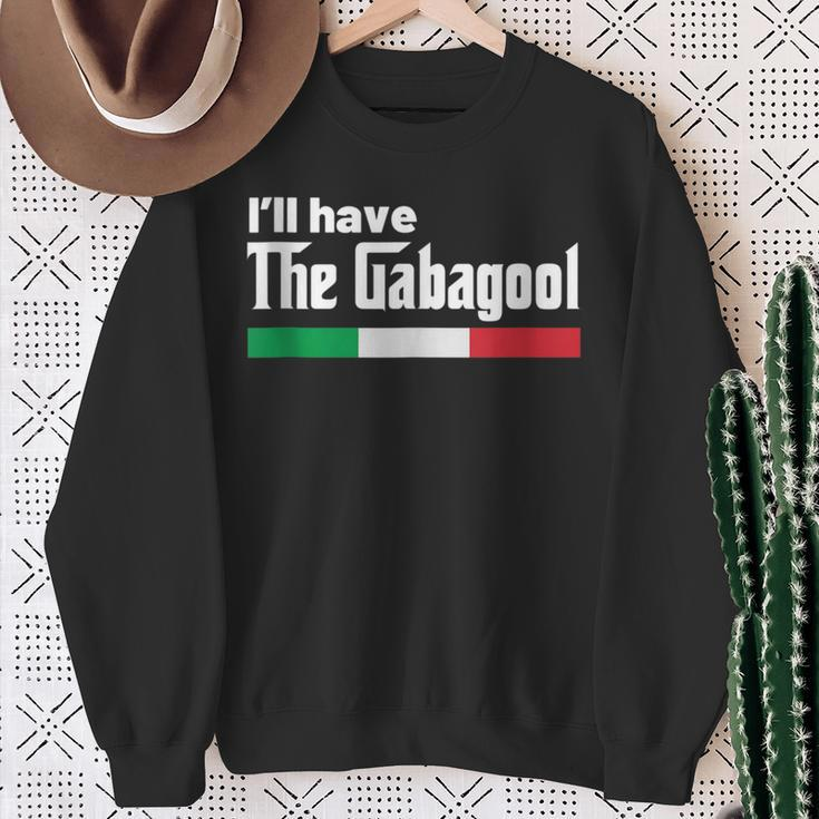 Gabagool Italy For Italians Capicola Nj New Jersey Sweatshirt Gifts for Old Women