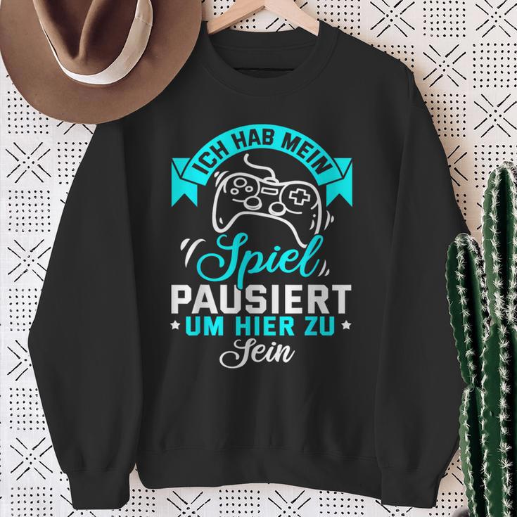 Gamer Gamer Gamer Games Pc Ich Habe Mein Spiel Pausiert Sweatshirt Geschenke für alte Frauen